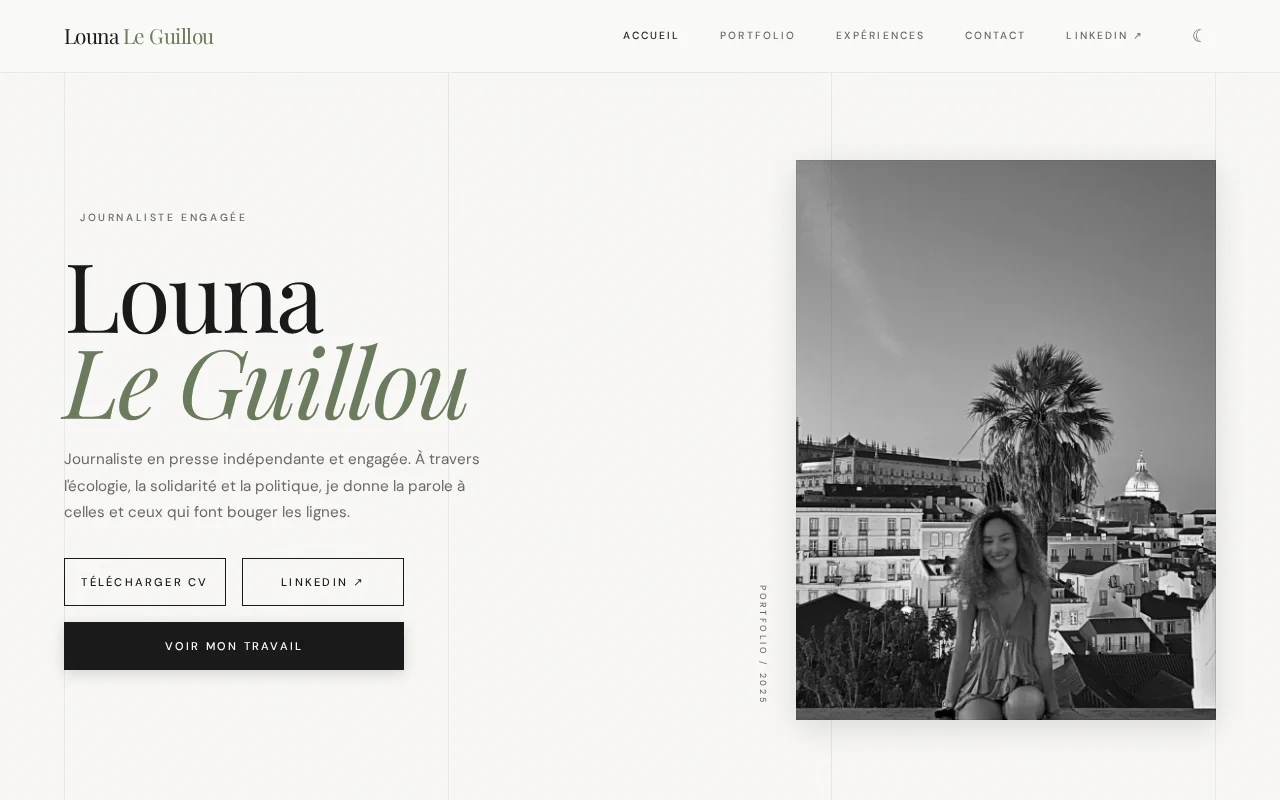 Aperçu du site Louna Le Guillou